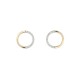 9E214 | 9ct Yellow Gold 0.08ct Diamond Circle Earrings