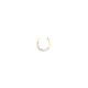 9E215 | 9ct Yellow Gold 0.05ct Diamond Horseshoe Earrings