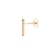 9E222 | 9ct Yellow Gold 0.34ct Rainbow Saph Bar Earrings