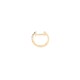 9E223 | 9ct Yellow Gold 0.34ct Rainbow Saph 12mm Hoop Earrings