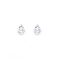 9E224 | 9ct White Gold 0.21ct Diamond Earrings