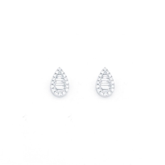 9E224 | 9ct White Gold 0.21ct Diamond Earrings