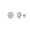 9ct White Gold 0.62ct Natural Diamond Halo Earrings