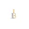 9P050-B | 9ct Yellow Gold Diamond Set Initial Pendant -Initial B