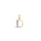 9P050-D | 9ct Yellow Gold Diamond Set Initial Pendant -Initial D