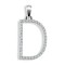 9P105-D | 9ct White Gold Diamond Set Initial Pendant