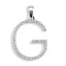 9P105-G | 9ct White Gold Diamond Set Initial Pendant