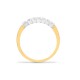 9R018 | 9ct Yellow Gold Diamond 7 Stone Half Eternity Ring