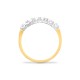 9R020 | 9ct Yellow Gold Diamond 7 Stone Half Eternity Ring