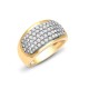9R087 | 9ct Yellow Gold Diamond Bombay Ring