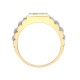 9R096 | 9ct White And Yellow Gold Gents Diamond Ring