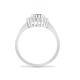 9R436 | 9ct White Gold Diamond And Emerald Ring