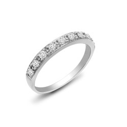 9R480 | 9ct White Gold Half Eternity Diamond Ring