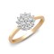 9R490 | 9ct Yellow Gold Diamond Cluster Ring