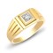 9R510 | 9ct Yellow Gold Gents Diamond Ring