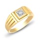 9R510 | 9ct Yellow Gold Gents Diamond Ring