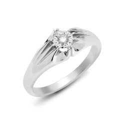 9R524 | 9ct White Gold Gents Diamond Ring