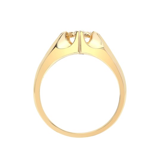 9R525 | 9ct Yellow Gold Gents Diamond Ring