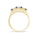 9R530 | 9ct Yellow Gold Diamond And Sapphire Ring