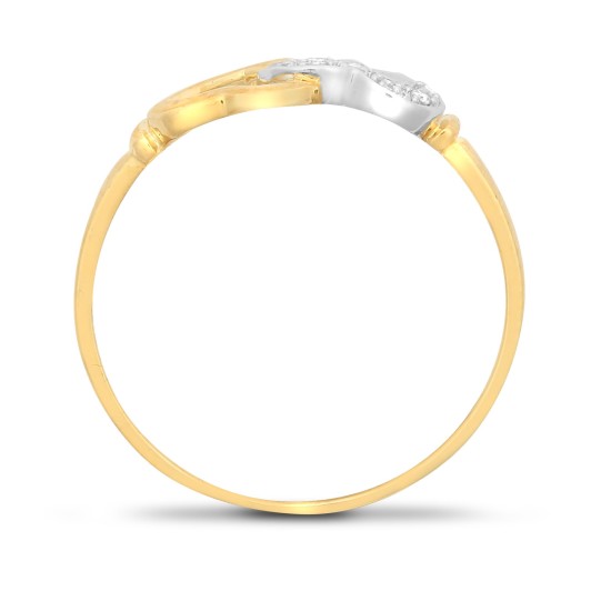 9R537 | 9ct Yellow Gold Diamond Heart Ring