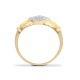 9R541 | 9ct Yellow Gold Diamond Claddagh Ring