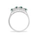9R650 | 9ct White Gold Diamond And Emerald Ring