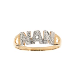 9R666 | 9ct Yellow Gold 0.02ct Natural Diamond NAN Ring