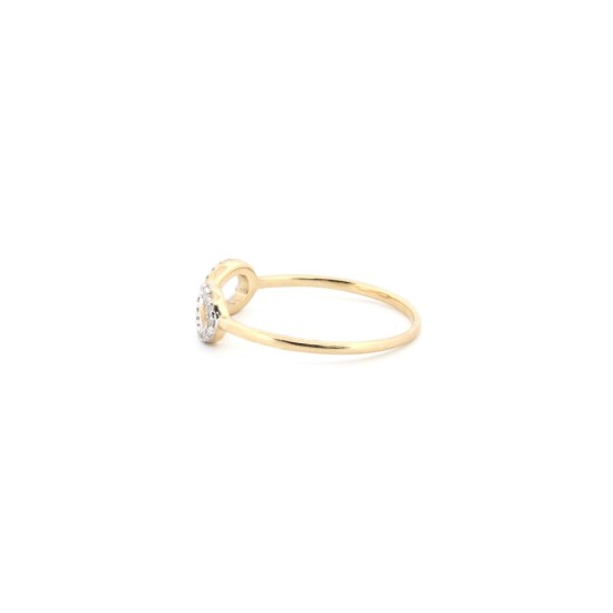 9R669 | 9ct Yellow 0.10ct Natural Diamond Infinity Ring