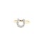 9R672 | 9ct Yellow 0.04ct Natural Diamond Horseshoe Ring