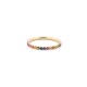 9R676 | 9ct Yellow 0.68ct Rainbow Saph 3/4 ET Ring