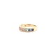 9R678 | 9ct Yellow 0.25ct Dia, 0.62ct Rainbow Saph Ring