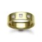 9W029-4 | 9ct Gold Yellow Diamond Rubover set Wedding Ring