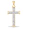 9X081 | 9ct Yellow Gold Diamond Cross