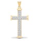 9X081 | 9ct Yellow Gold Natural Diamond Cross