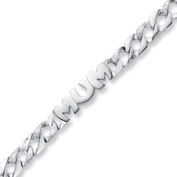 ABB162 | 925 Silver Mum Curb Bracelet