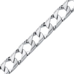 ABB167A-8.5 | 925 Silver Cast Curb Bracelet