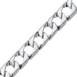ABB167B-8.5 | 925 Silver Cast Curb Bracelet