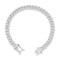 ABB198-7.5 | 925 Silver CZ Set Cuban Chain 6.0mm