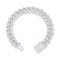 925 Silver Baguette CZ Set Cuban Chain 12.0mm