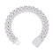 ABB204-9 | 925 Silver Baguette CZ Set Cuban Chain 16.0mm