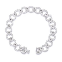 ABB206-7.5 | 925 Silver CZ Set Bracelet