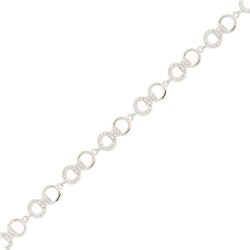 ABB215 | 925 Silver Rhodium Plated CZ Set Bracelet