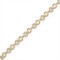 925 Sterling Silver 14k Gold Plated CZ Set Bracelet