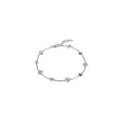 ABB227 | 925 Silver Rhodium Plated CZ Set Bracelet