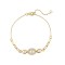 ABB260-GP | 925 Sterling Silver Gold Plated CZ Link Bracelet