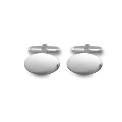 ACL001 | 925 Sterling Silver Oval Cufflinks
