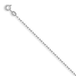 ACN001A-16 | 925 Sterling Silver Diamond-Cut Belcher Necklace