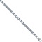 ACN002J-8.5 | 925 Sterling Silver Patterned & Plain Belcher Bracelet