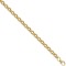 ACN002J-GP-8.5 | 925 Sterling Silver Patterned & Plain Belcher Bracelet