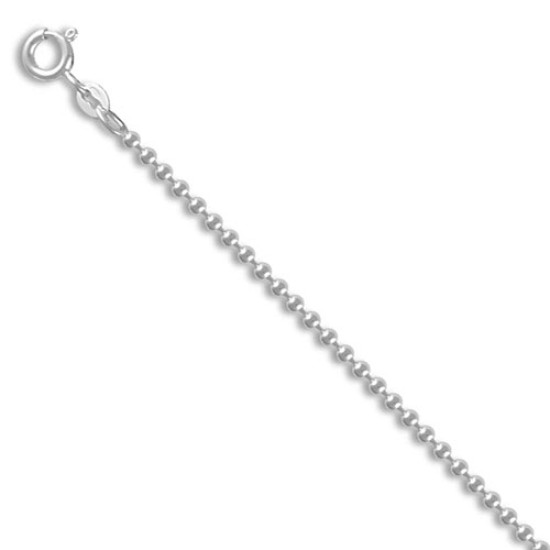 ACN005A-22 | 925 Sterling Silver Bead Chain Necklace
